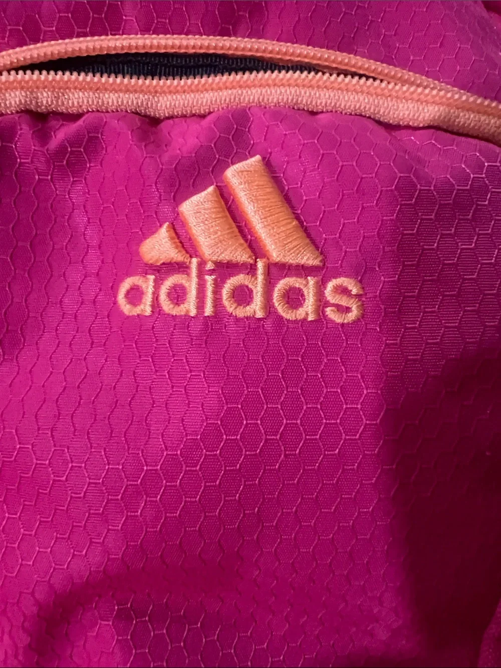 adidas Hot Pink Backpack with Orange Trim